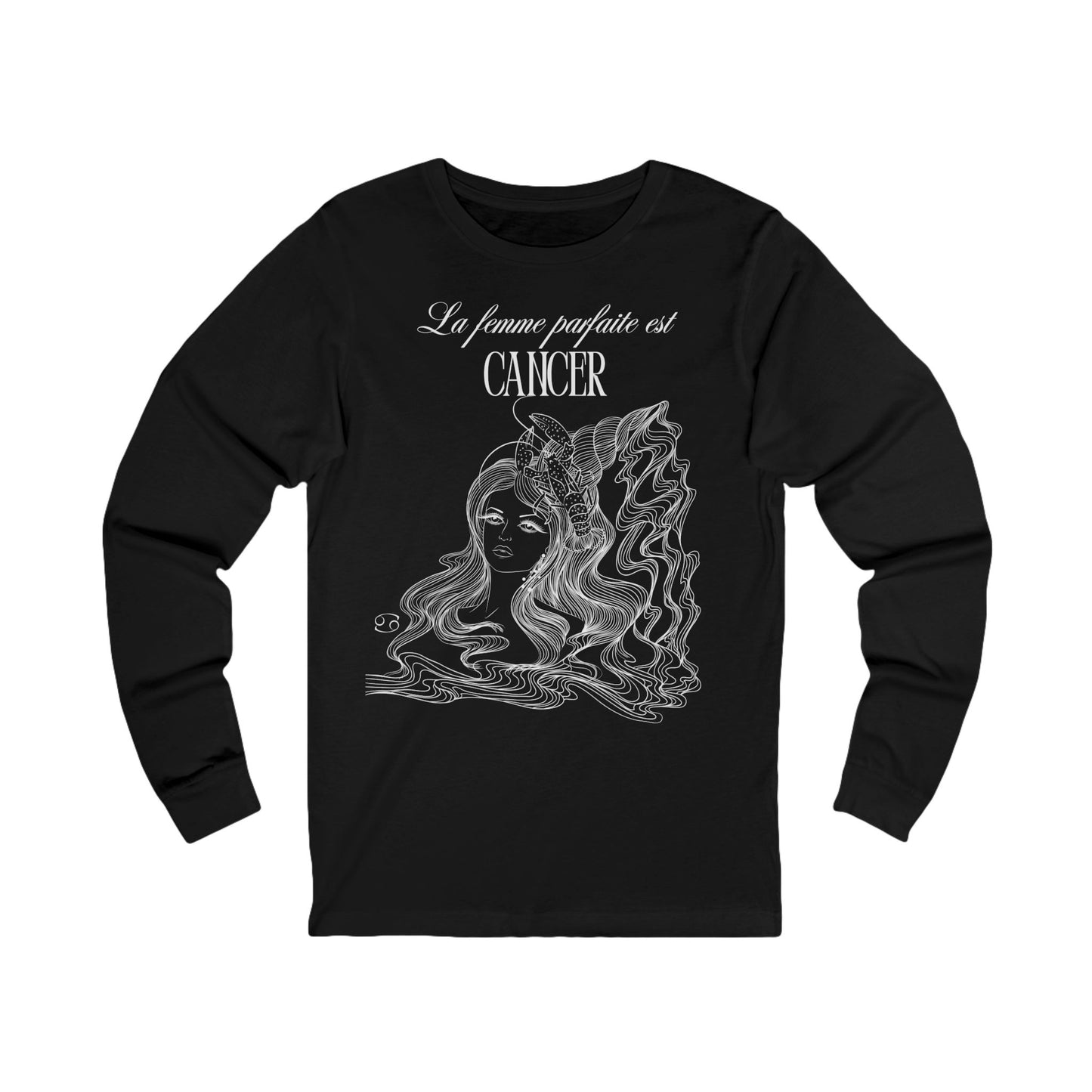 T-Shirt à manches longues - La femme parfaite est cancer