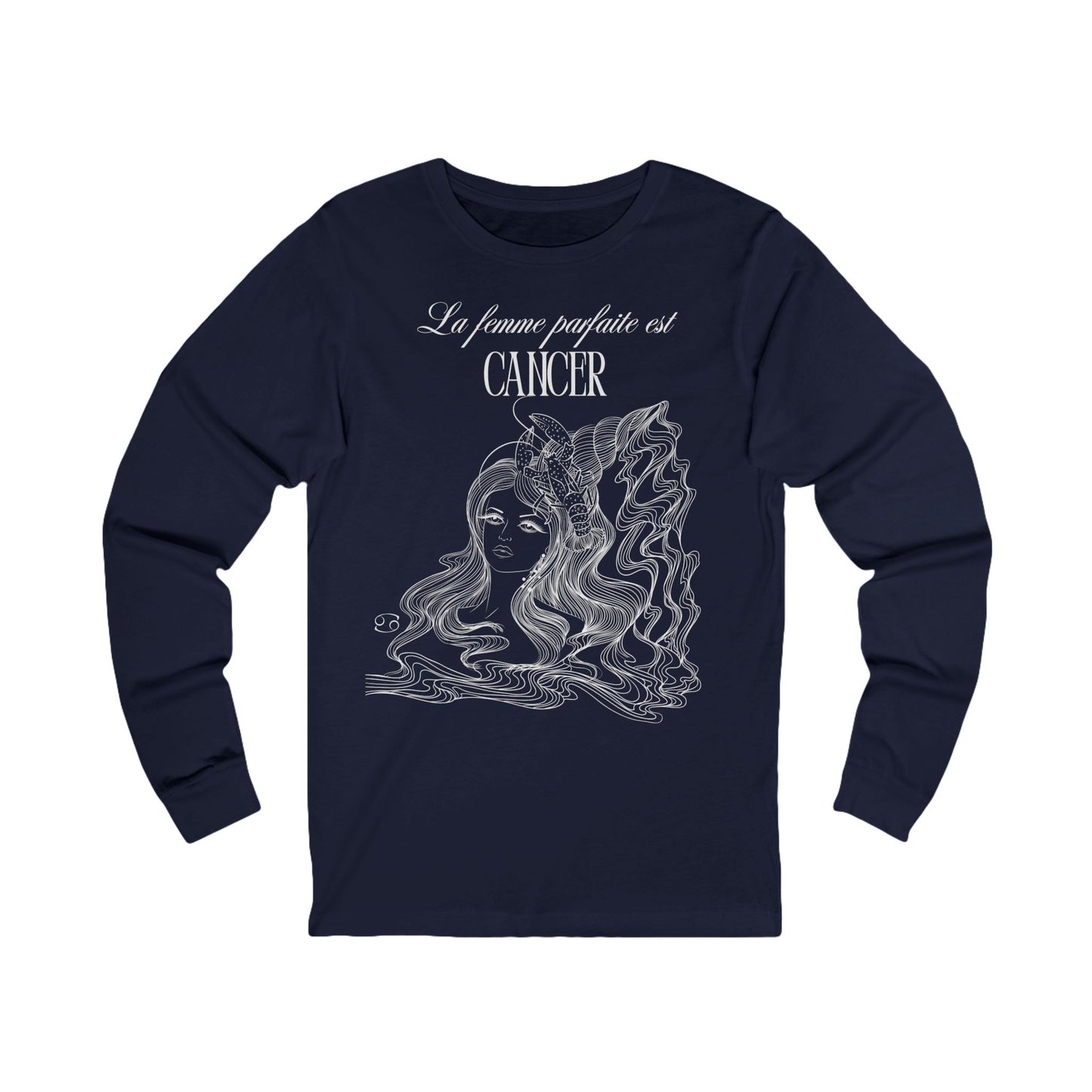T-Shirt à manches longues - La femme parfaite est cancer