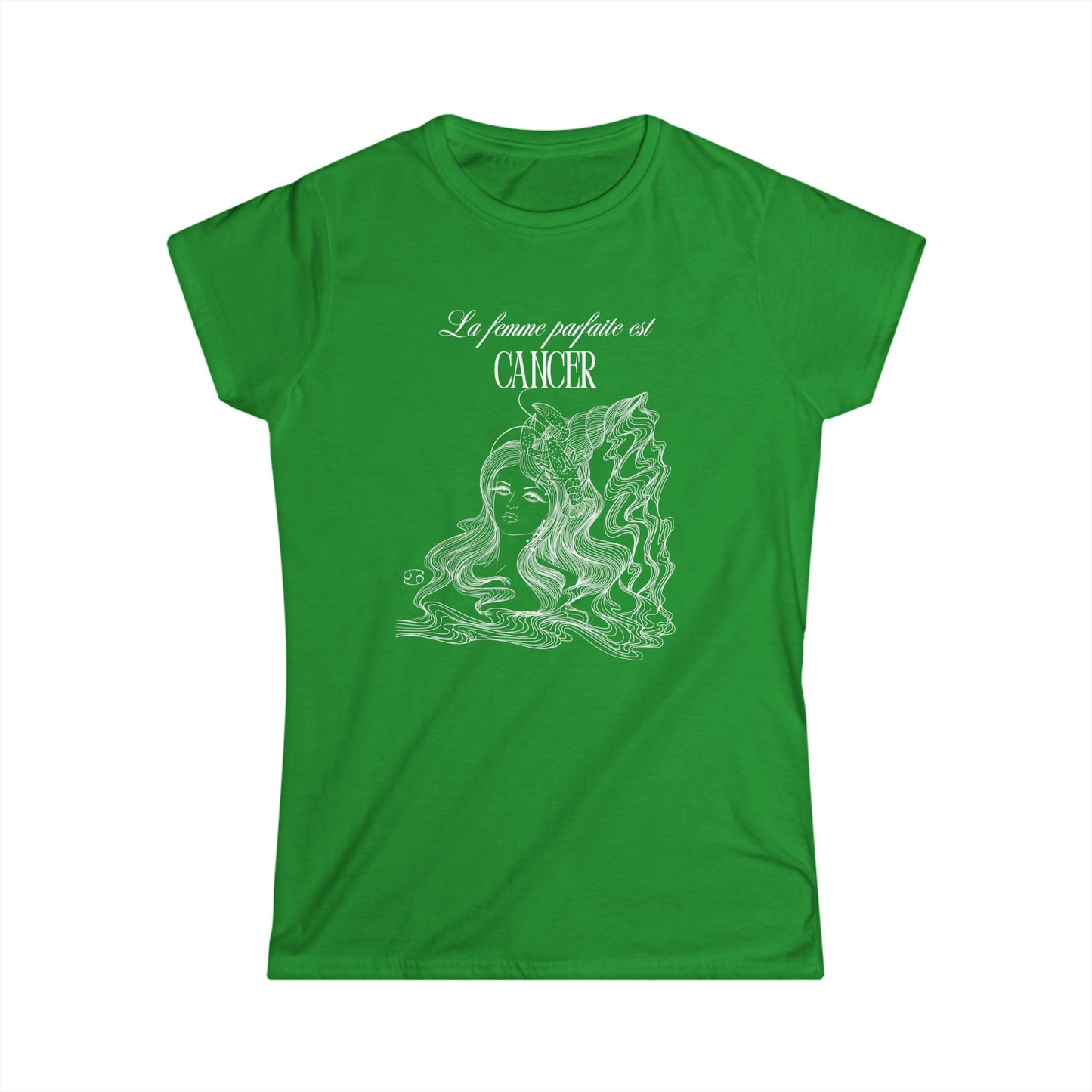T-Shirt col rond à manches courtes - La femme parfaite est cancer