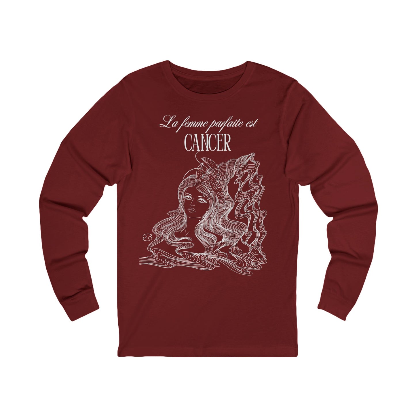 T-Shirt à manches longues - La femme parfaite est cancer