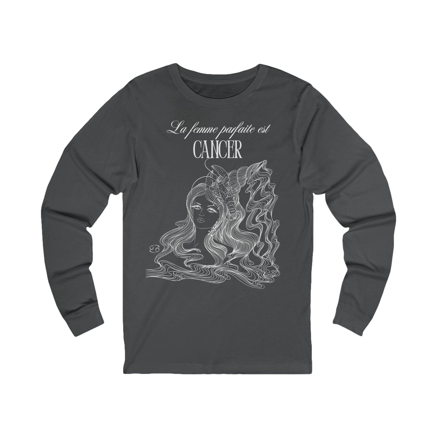 T-Shirt à manches longues - La femme parfaite est cancer